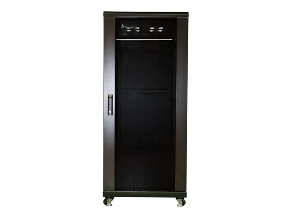 Extralink - Rack skap - står på gulv - svart - 27U - 19"