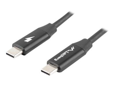 Lanberg - USB-kabel - USB-C (hann) til USB-C (hann) - USB 2.0 - 20 V - 3 A - 1.8 m - USB Power Delivery (60W) - svart
