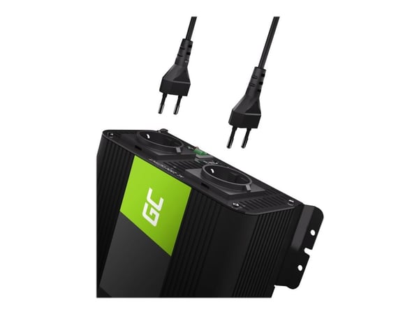 Green Cell PRO - DC til AC-omformer - DC 12 V - 2000 Watt - utgangskontakter: 2 - svart