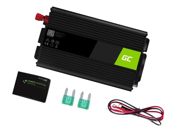 Green Cell - DC til AC inverter - 12 V - 300 Watt - sortering