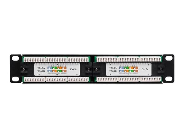 Netrack - Koblingspanel - rackmonterbar - CAT 5e - UTP - RJ-45 X 12 - 10"