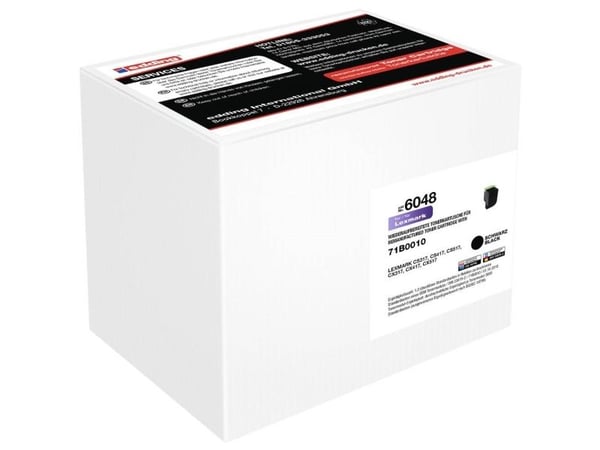 Edding Tonerkassette erstatter Lexmark 71B0010 / 71B20K0 Kompatibel Sort 3000 Sider EDD-6048