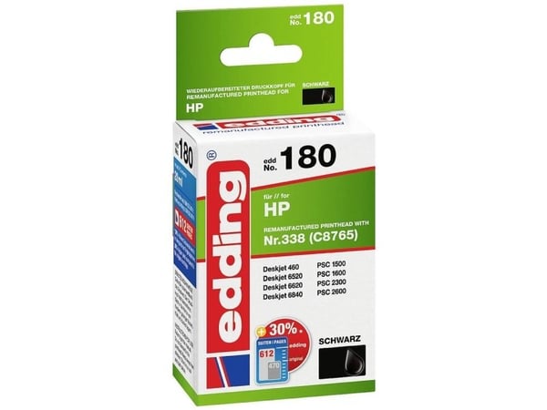 Edding EDD-180, musta, 20 ml, 1 kpl, Kertapakkaus