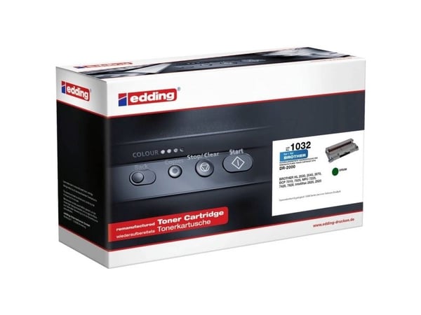 Edding EDD-1032, Kompatibel, Brother, DCP 7010, DCP 7010 L, DCP 7020, DCP 7025, Fax 2820, Fax 2820 ML, Fax 2820 P, Fax 2820 Series, Fax..., 1 stykk...