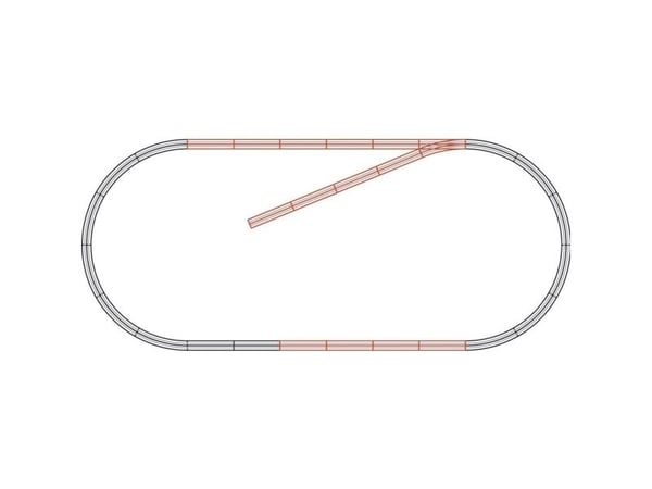 H0 Roco geoLINE (med ballast) 61101 Utvidelsessett 1 sett
