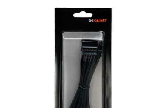 be quiet! MULTI POWER CABLE CM-61050 - Strømkabel - 4-pin mini-strømkontakt, SATA-strøm - 100 cm - svart
