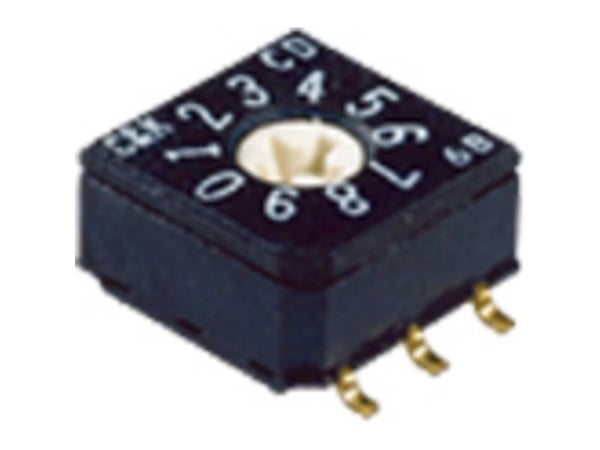 C & K Switches CD10RM0AB kodingskontakt BCD bryterposisjoner 10 (1 stk) rør
