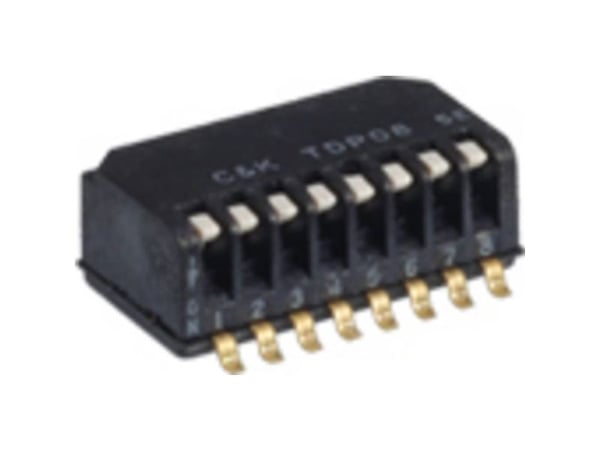 C & K Switches TDP06H1SBD1 DIP-bryter 6 pol 1 stk Tape