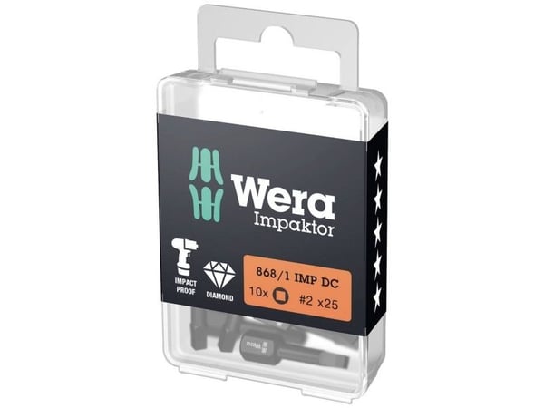 Wera Nelikulmiobitti 2 D 6,3 10 kpl