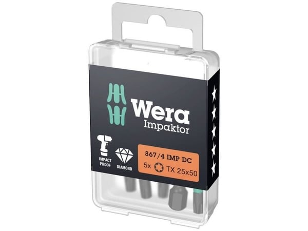 Wera 05057664001 Torx-bit T 20 F 6.3 5 stk