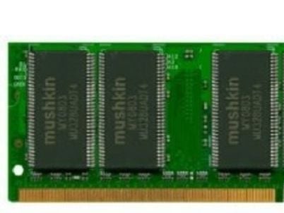 Mushkin 512 MB PC2100 DDR SODIMM, 0,5 GB, 1 x 0,5 GB, DDR, 266 Mhz, Grønn