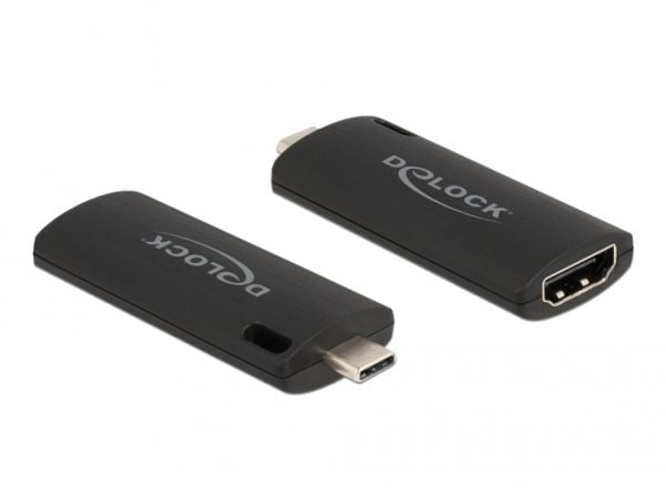 Delock - Videofångstadapter - USB-C 2.0 - svart