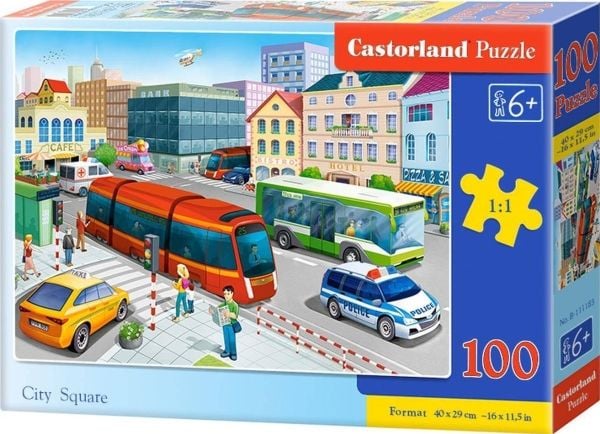 Castorland B-111183, 100 styck, Fordon, 6 År