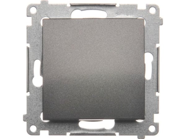Kontakt-Simon DW1.01/48, Plast, Anthracit, IP20, IP44, 250 V, 10 A, 75 mm