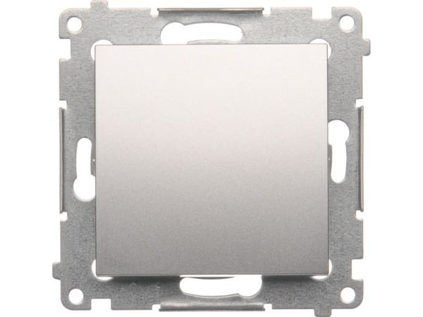 Kontakt-Simon DPR1.01/43, Painikekytkin, Muovi, Hopea, IP20, IP44, 250 V, 10 A