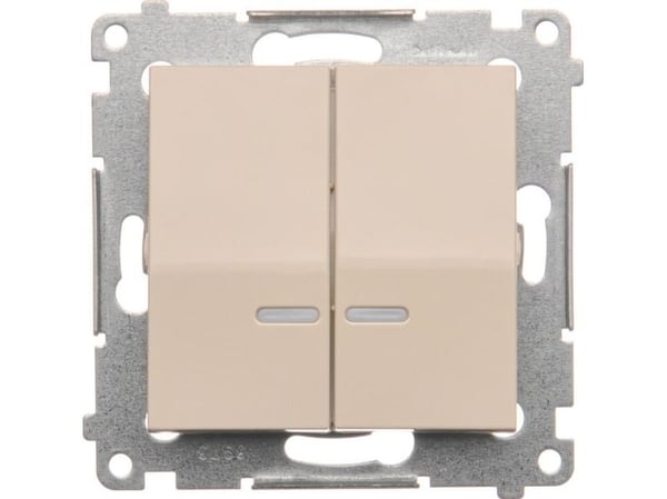 Kontakt-Simon DW5BL.01/41, Muovi, Valkoinen, IP20, IP44, 250 V, 10 A, 75 mm