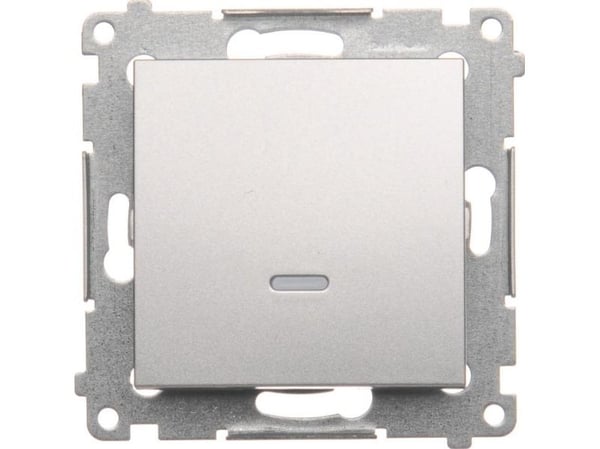 Kontakt-Simon DW1L.01/43, Muovi, Hopea, IP20, IP44, 250 V, 10 A, 75 mm