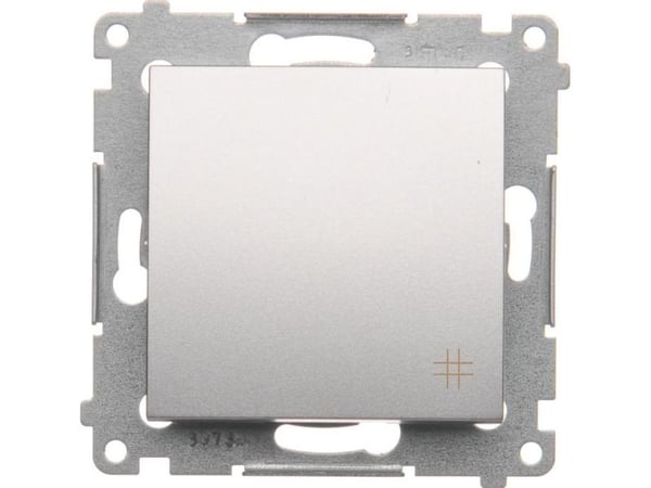 Kontakt-Simon DW7.01/43, Muovi, Hopea, IP20, IP44, 250 V, 10 A, 75 mm