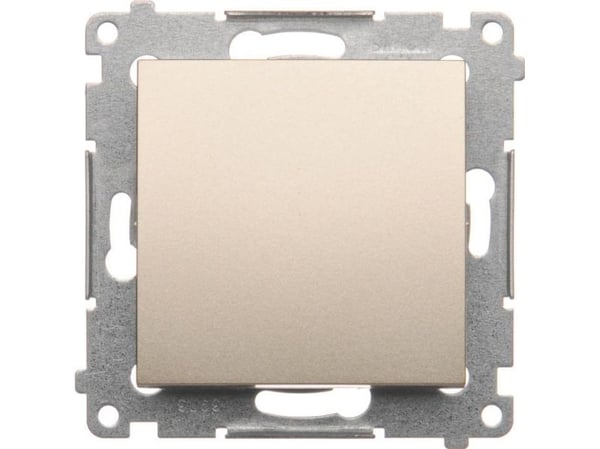 Kontakt-Simon DP1.01/44, Tryckknappsbrytare, Plast, Guld, IP20, IP44, 250 V, 10 A