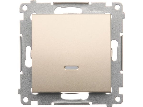Contact-Simon DW1L.01/44, muovi, kultainen, IP20, IP44, 250 V, 10 A, 75 mm