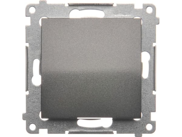 Kontakt-Simon DP1.01/48, Tryckknappsbrytare, Plast, Antracit, IP20, IP44, 250 V, 10 A