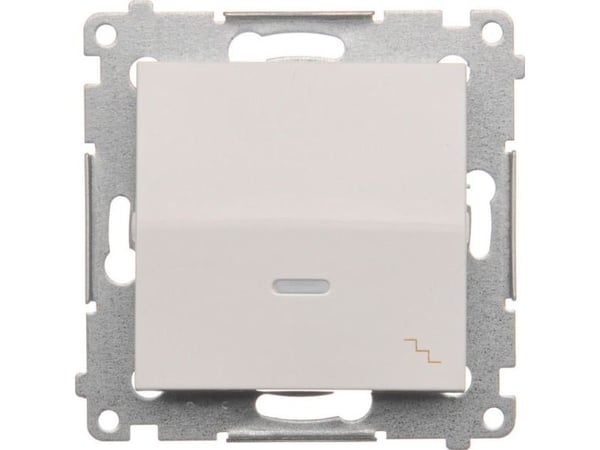 Kontakt-Simon DW6AL.01/11, Muovi, Valkoinen, IP20, IP44, 250 V, 16 A, 75 mm