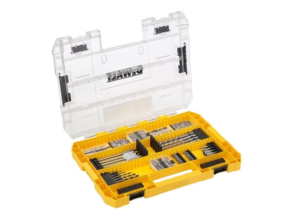 DeWALT DT70763-QZ - Ruuvimeisseli- ja poranteräsarja - puuhun, metalliin, muuraukseen - lapaterä, vasaraterä - 85 kpl - torx, phillips - 8 mm, 10 m...