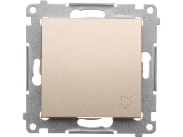 Kontakt-Simon DD1.01/44, Painikekytkin, Muovi, Kulta, IP20, IP44, 250 V, 10 A