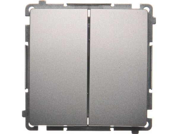 Kontakt-Simon BMW5L.01/43, Plast, Silver, IP20, IP44, 250 V, 10 A, 75 mm