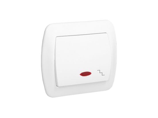Kontakt-Simon AW6L/11, Muovi, Valkoinen, IP20, 250 V, 10 A, 90 mm
