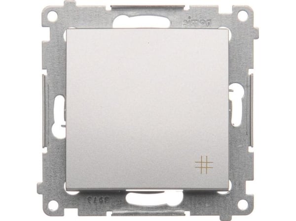 Kontakt-Simon DW7A.01/43, Muovi, Hopea, IP20, IP44, 250 V, 16 A, 75 mm