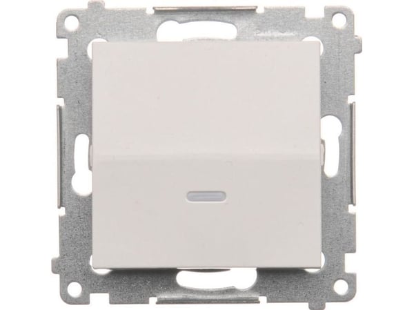 Kontakt-Simon DW1L.01/11, Muovi, Valkoinen, IP20, IP44, 250 V, 10 A, 75 mm