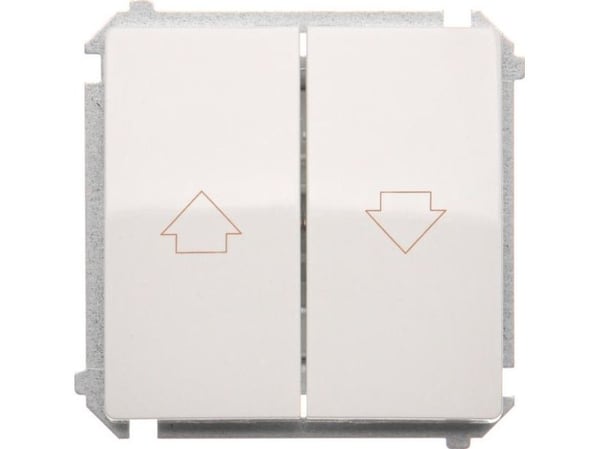 Kontakt-Simon BMZ1.01/11, Valkoinen, IP20, IP44, 250 V, 10 A, 75 mm, 41 mm