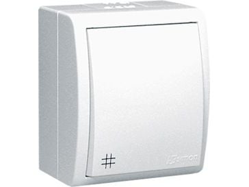 Kontakt-Simon AQW7/11, Muovi, Valkoinen, IP54, 250 V, 10 A, 60 mm