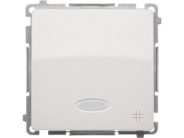 Kontakt-Simon BMW7L.01/11, Muovi, Valkoinen, IP20, IP44, 250 V, 10 A, 75 mm