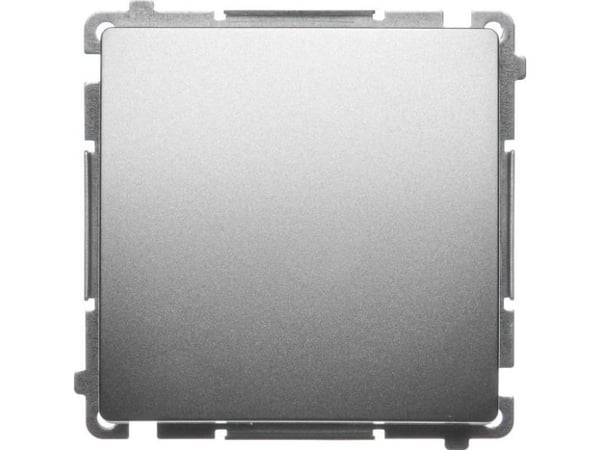 Kontakt-Simon BMW1A.01/29, Plast, Satin stål, IP20, IP44, 250 V, 16 A, 75 mm