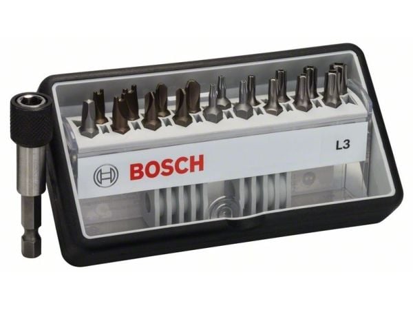 Bosch Accessories Robust Line 2607002569 bitssett med 19 deler innvendig firkant