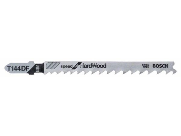 Bosch Speed for Hard Wood T 144 DF - Sagblad - for løvtre, bløtt tre, laminerte paneler - 5 deler - lengde: 100 mm
