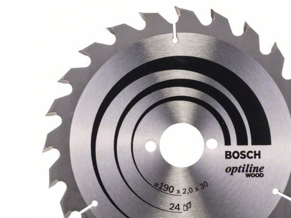 Bosch RUNDSAVKLINGE OPTILINE 190X2,0X30MM 24T