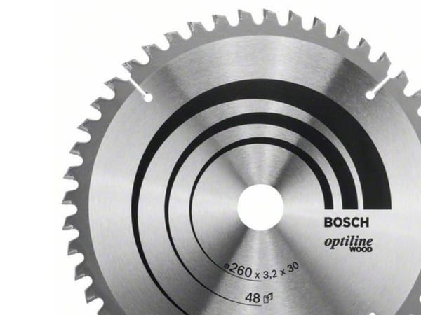 Bosch RUNDSAVKL OPTILINE Ø260X30X3,2MM 48T K&G