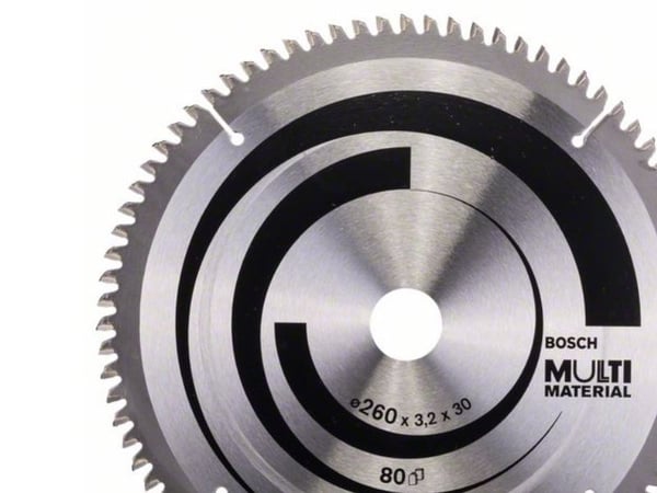 Bosch PYÖRÖHIHIONTA MULTIMATERIAALI 260X30MM 80T
