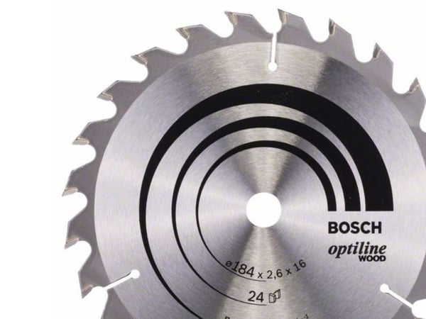 Bosch RUNDSAVKLINGE OPTILINE 184X2,6X16MM 24T