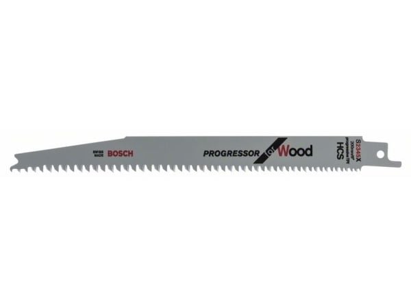 Bosch Progressor for Wood S 2345 X - Sagblad - for bløtt tre, ikke-slipende trematerialer - 2 deler - lengde: 200 mm - bredde: 19 mm