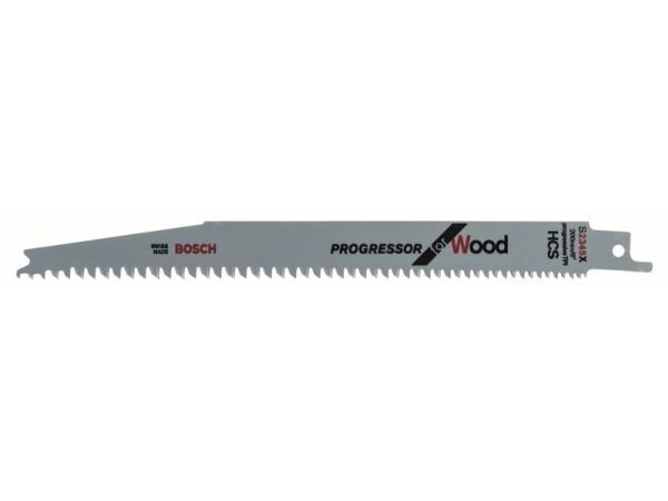 Bosch Progressor for Wood S 2345 X - Sagblad - for construction boards, tre, kartong, medium-density fibreboard (MDF), kryssfinér, plast - 5 deler ...