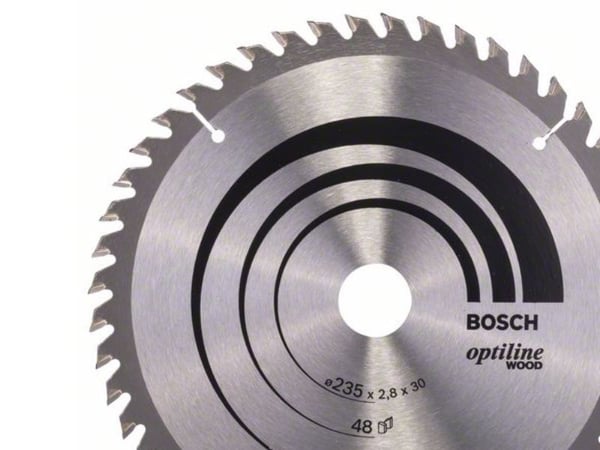 Bosch Optiline Wood - Sirkelformet sagblad - for tre - 235 mm - 48 tenner