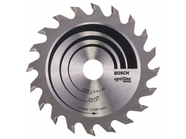Bosch RUNDSAVKLINGE OPTILINE 130X2,4X16MM 20T