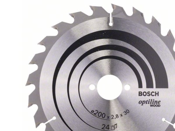 Bosch RUNDSAVKLINGE OPTILINE 200X2,8X30MM 24T