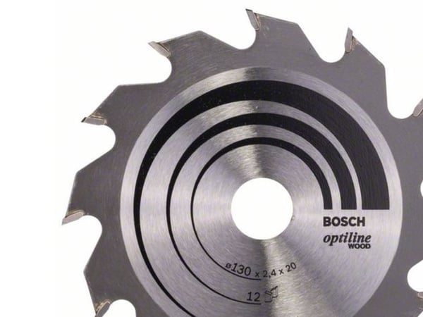Bosch RUNDSAVKL OPTILINE Ø130X2,4X20/16MM 12T