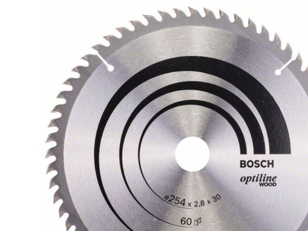 Bosch RUNDSAVKLINGE 254X30MM 60T 20GR TRÆ