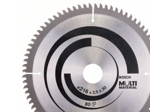 Bosch 2608640447 pyörösahanterä 216 x 30 mm, 80 hammasta, Multi Material